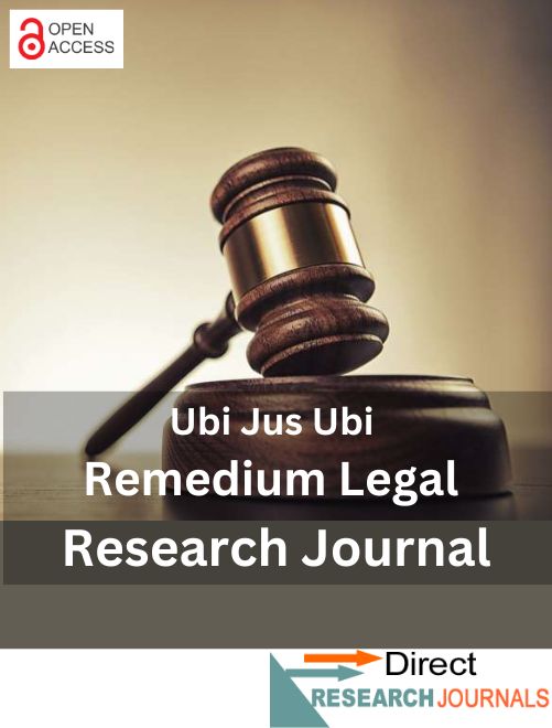 					View Vol. 2 No. 1 (2024): Vol. 2 No. 1 (2024): Ubi Jus Ubi Remedium Legal Research Journal: Vol. 2(1) May-August, 2024
				